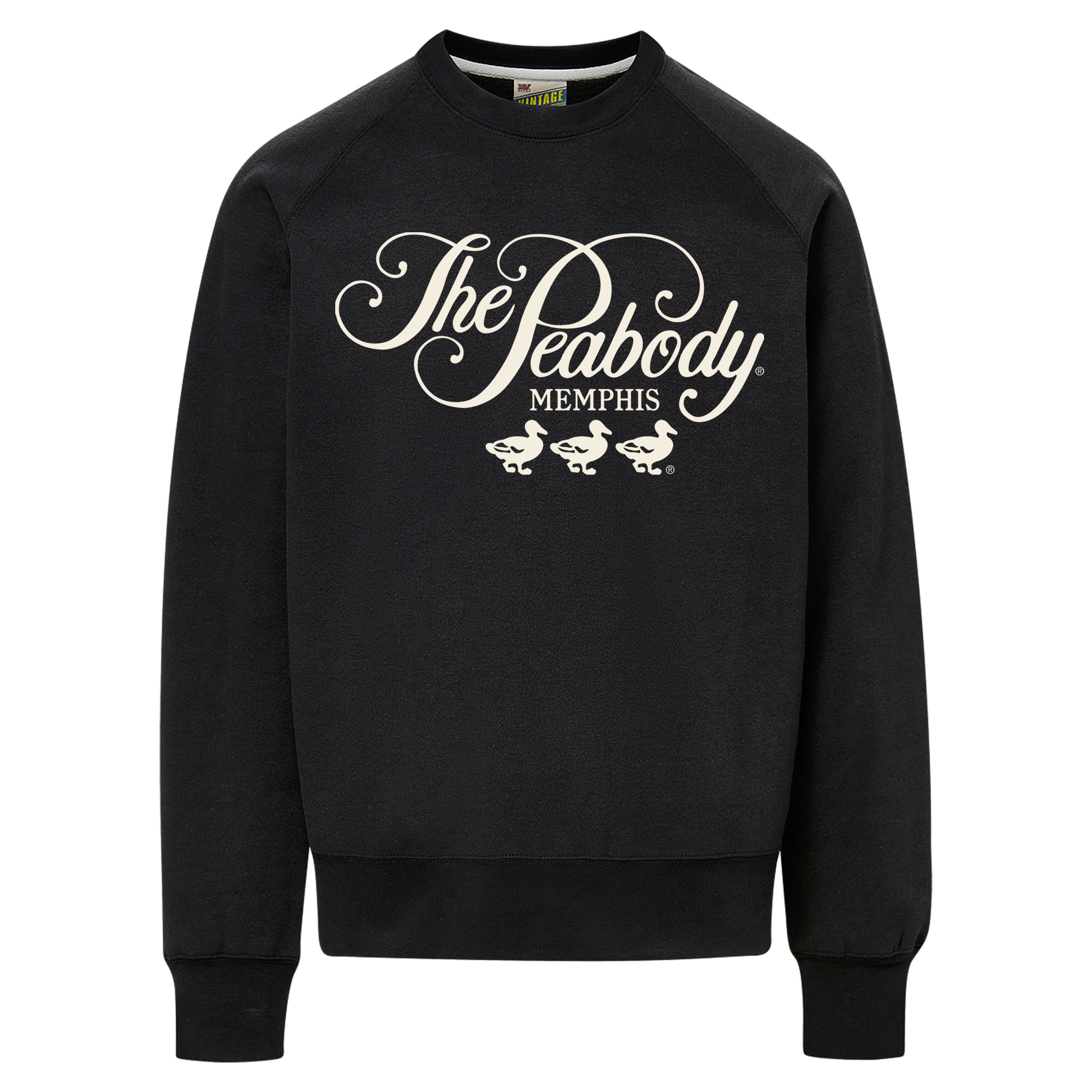 Peabody Vintage Fleece Crewneck - Black