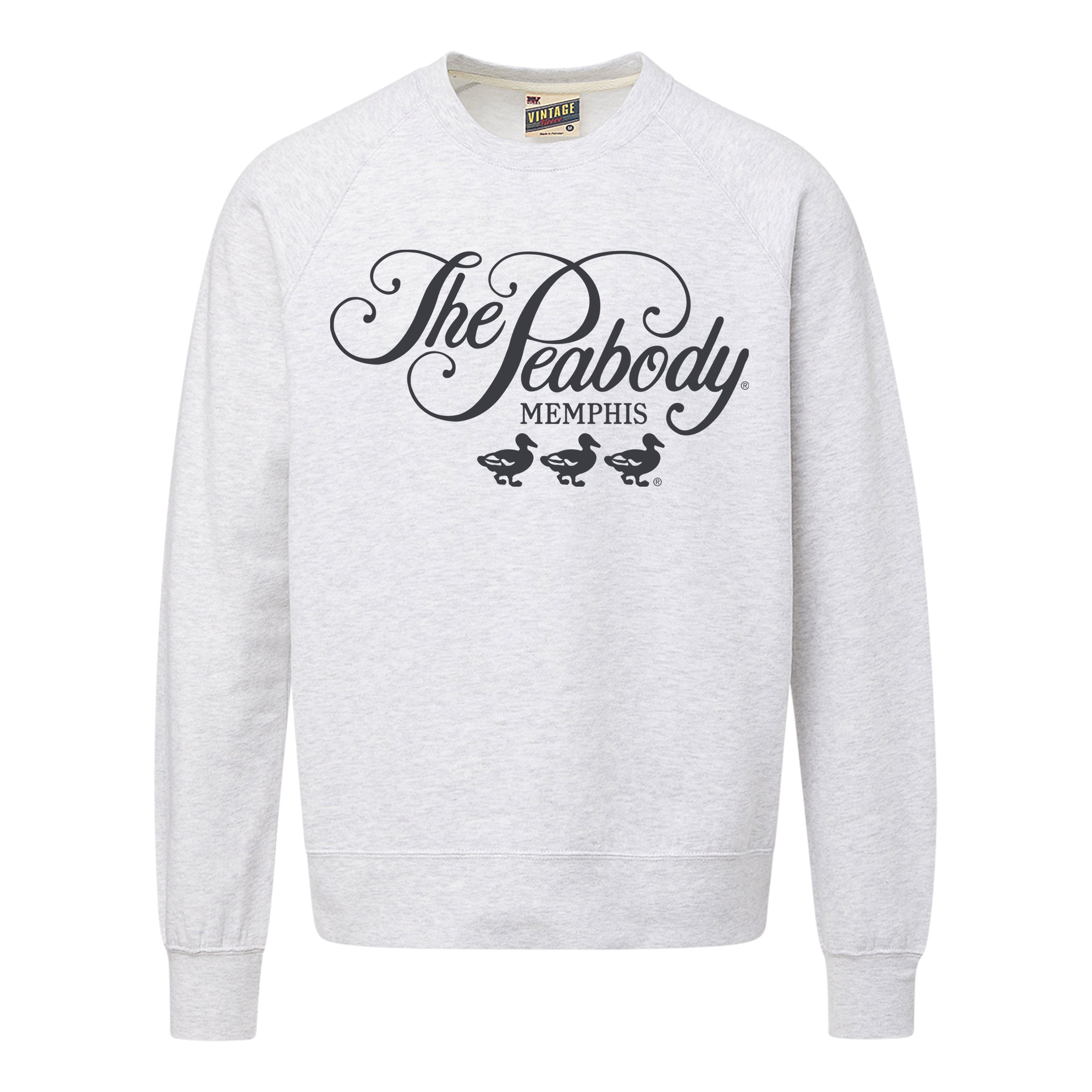 Peabody Vintage Fleece Crewneck - Ash Grey