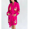 Lucky Duck Applique Short Terry Bathrobe