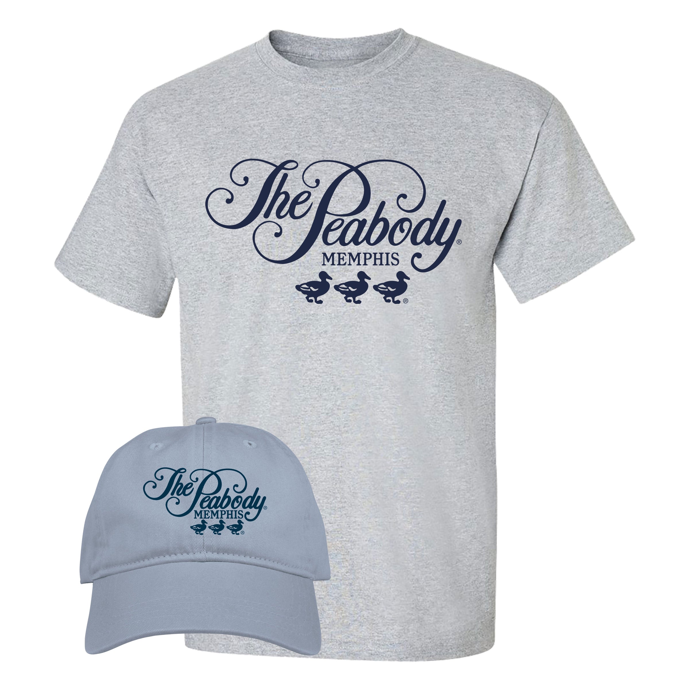 Peabody Cap & Tee Combo- Blue