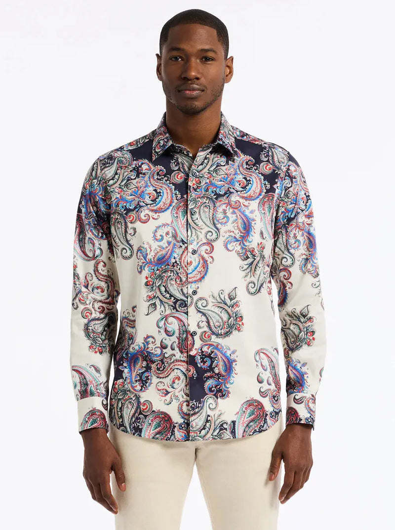 Morningside Paisley Sport Shirt Robert Graham