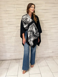 Pull Through Wrap - Black Toile