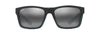 The Flats Sunglasses - Black w/ Teal Stripes Maui Jim