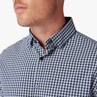 Leeward No Tuck Dress Shirt - Aluminum Gingham