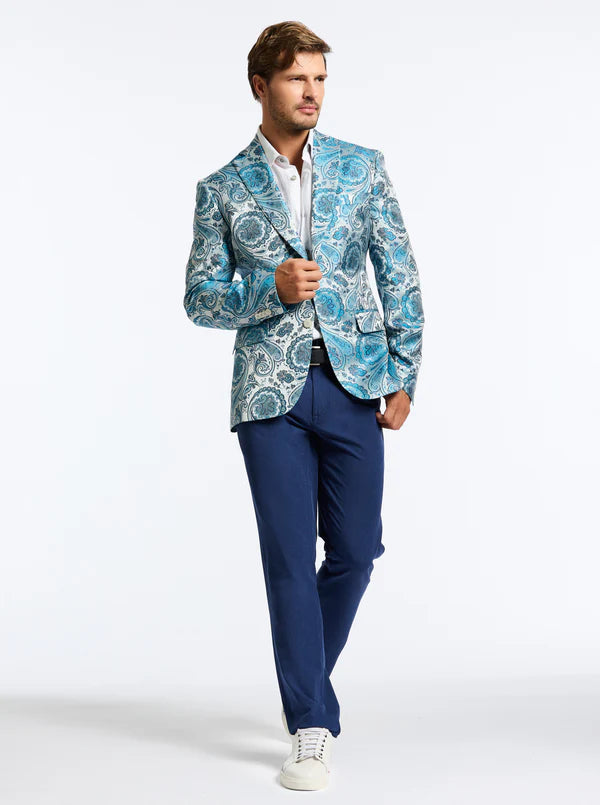 LIMITED EDITION AQUA BLOOM BLAZER