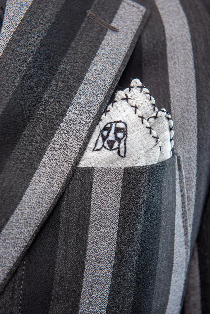 Limited Edition Hound Dog Pocket Square Clothier to The King