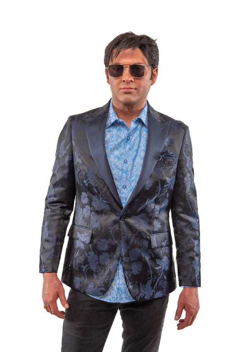 Valhalla Blue Metallic Dinner Jacket Clothier to The King