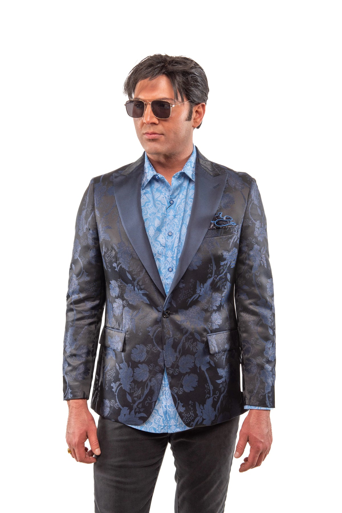 Valhalla Blue Metallic Dinner Jacket Clothier to The King