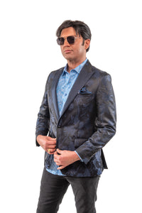 Valhalla Blue Metallic Dinner Jacket Clothier to The King