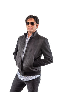 Gavin Black Suede Jacket ENZO
