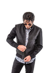 Gavin Black Suede Jacket ENZO