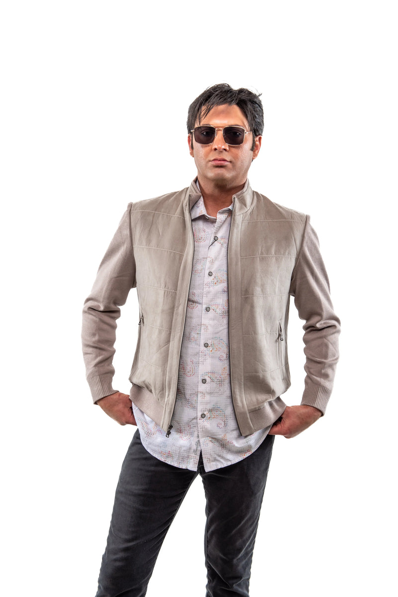 Gavin Pearl Suede Jacket ENZO
