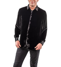 Ned Black Velvet Sport Shirt Lords of Harlech