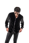 Ned Black Velvet Sport Shirt Lords of Harlech