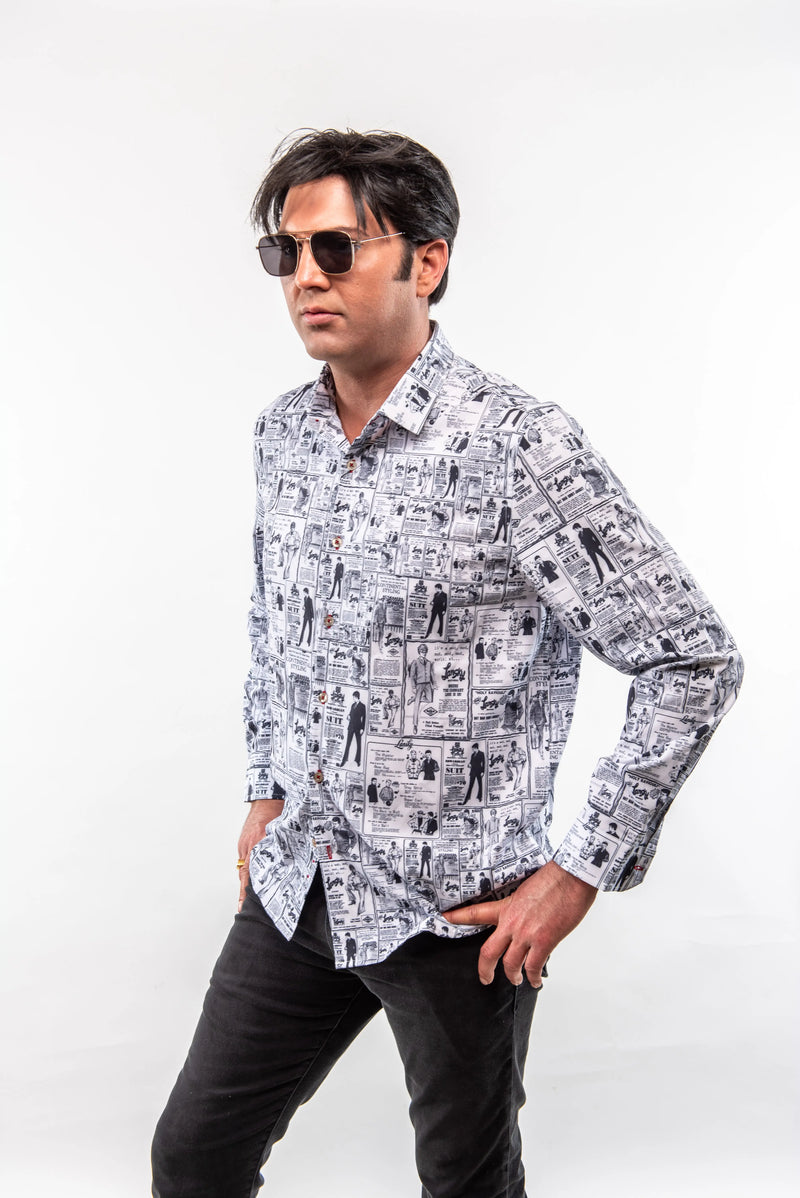 Lansky Bros. Vintage Ad Sport Shirt Clothier to The King