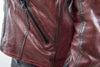 Jason Distressed Leather Moto - Ox Blood Mauritius