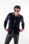 Ned Black Navy Sport Shirt Lords of Harlech