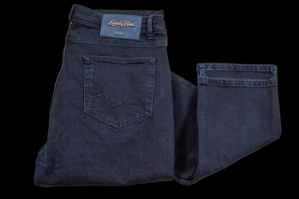 Lansky Bros. Dark Navy Denim Jeans Clothier to The King