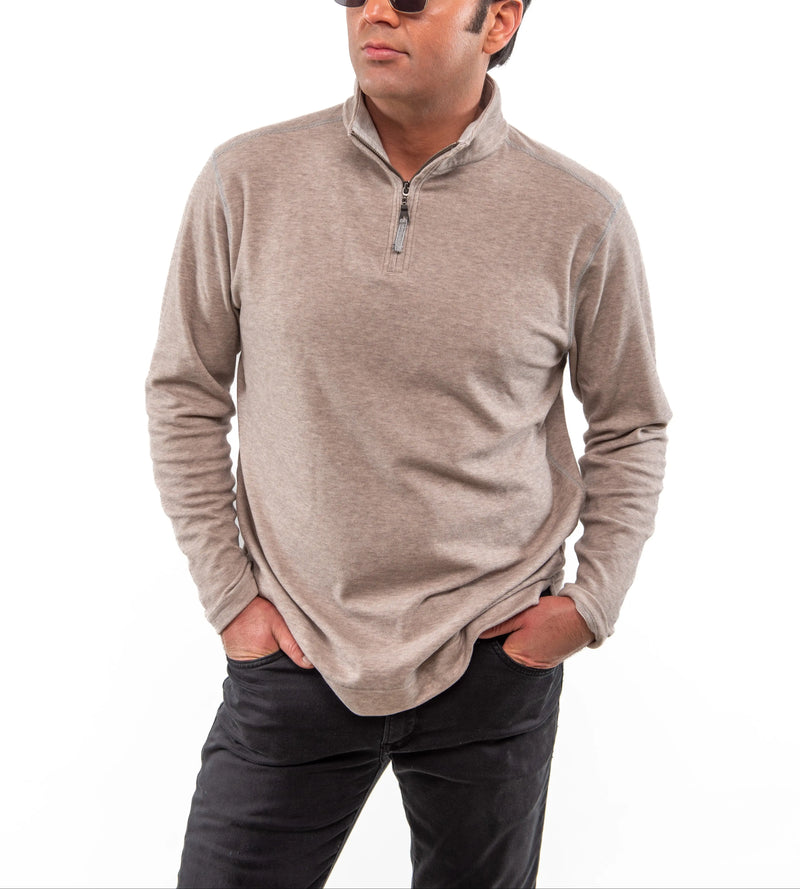 Daybreak 1/4 Zip Pullover - Soft Brown True Grit
