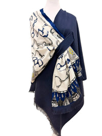 Pull Through Wrap - Blue Bit/Navy