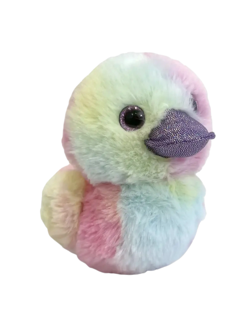 World's Softest Plush - 7" Rainbow Plush Duckee Duck Beverly Hills Teddy Bear Company