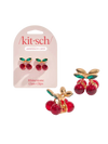 Mini Rhinestone Claw Clips 2pc Set - Cherry Kitsch