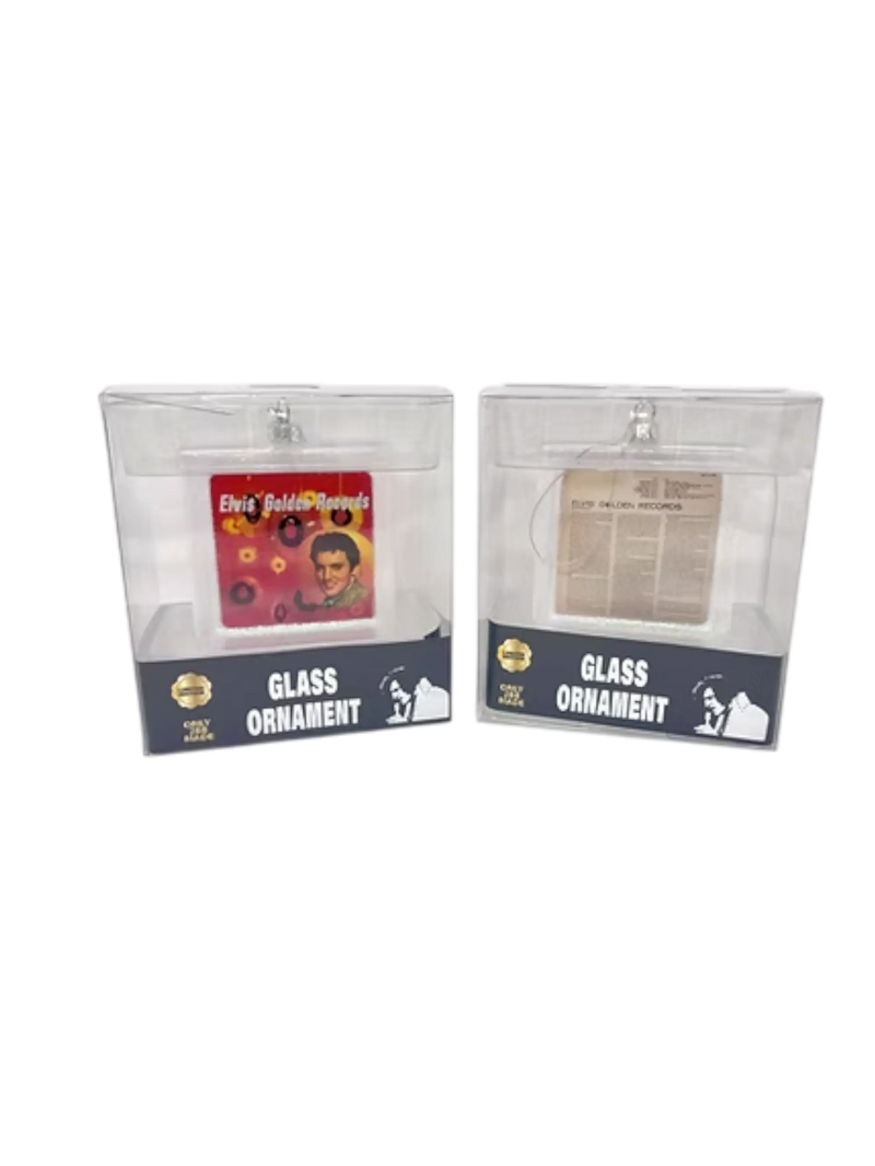 Elvis Gold Records Ornament Lansky Bros.