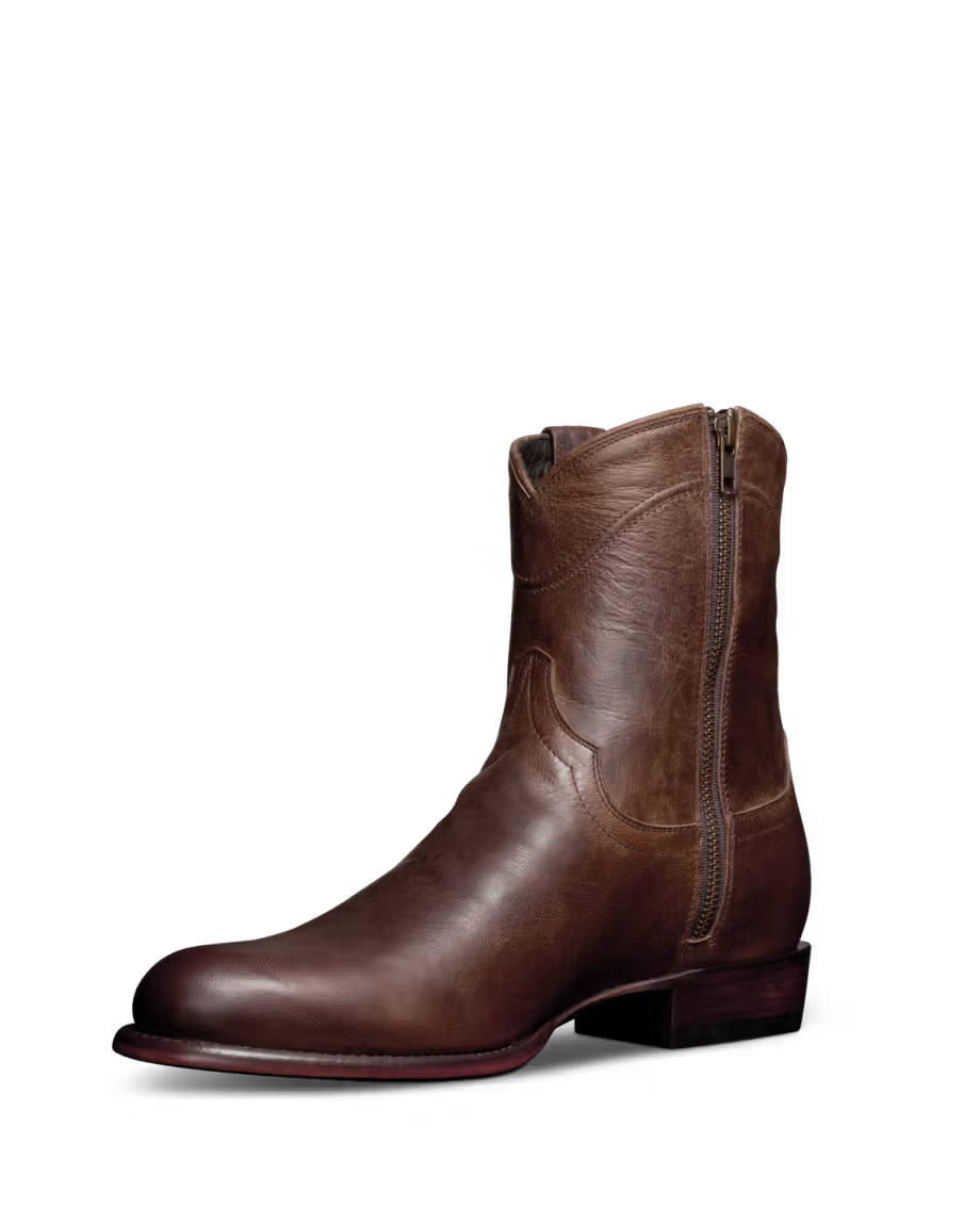 The Dean Zip Boot - Cafe/Goat