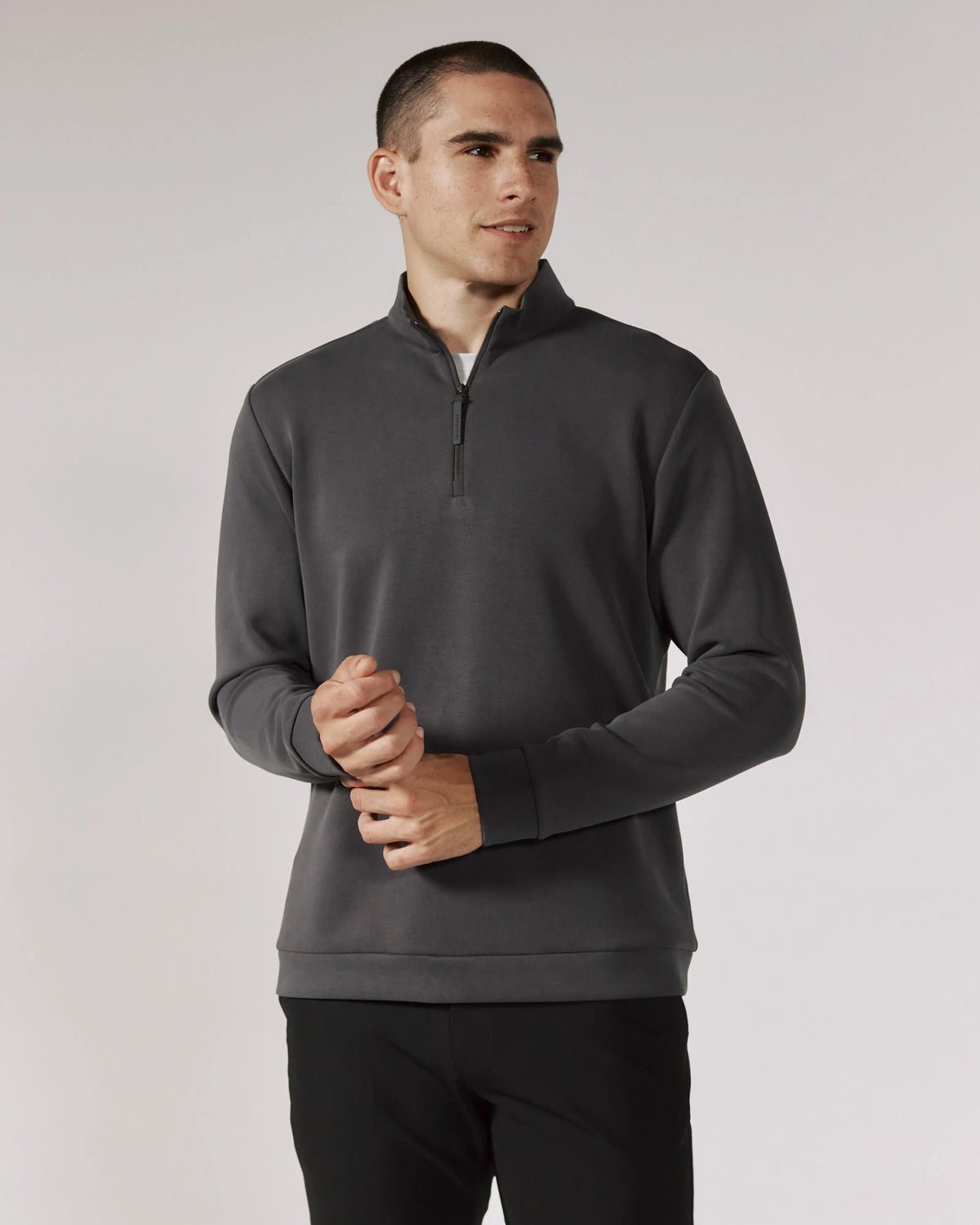 Rev Quarter Zip - Anthracite 7 Diamonds