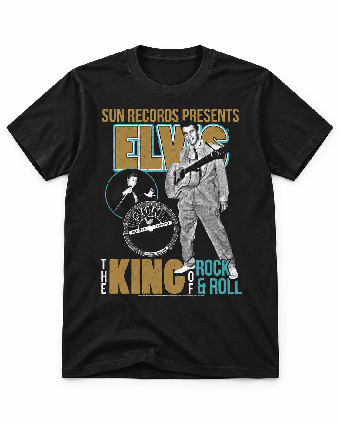 Elvis King of Rock and Roll Tee
