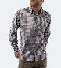 White Plaid Performance Shirt