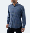 Blue, Black, & White Plaid Performance Shirt