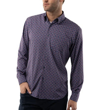 Royal Blue Circular Shape Shirt (XL)