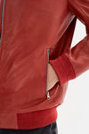 Andrea Red Leather Jacket