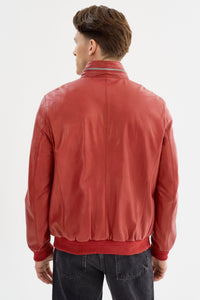 Andrea Red Leather Jacket