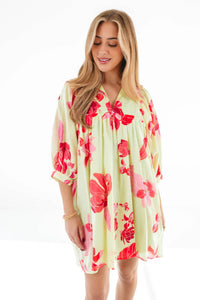 The Alara Puff Sleeve Dress