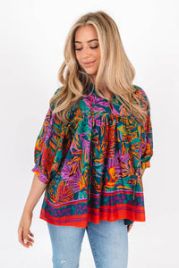 The Asher Puff Sleeve Tunic