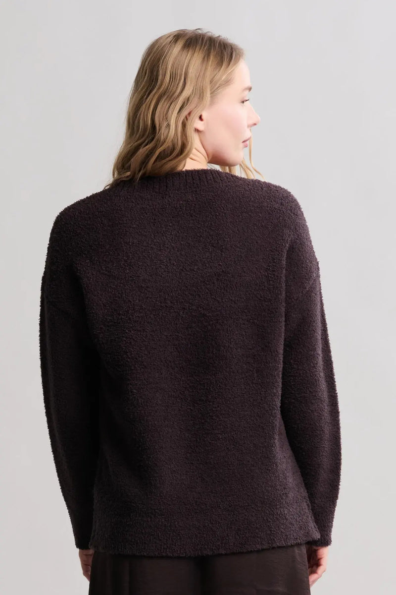 CozyChic® V-Neck Pullover - Umber Queen of Sparkles