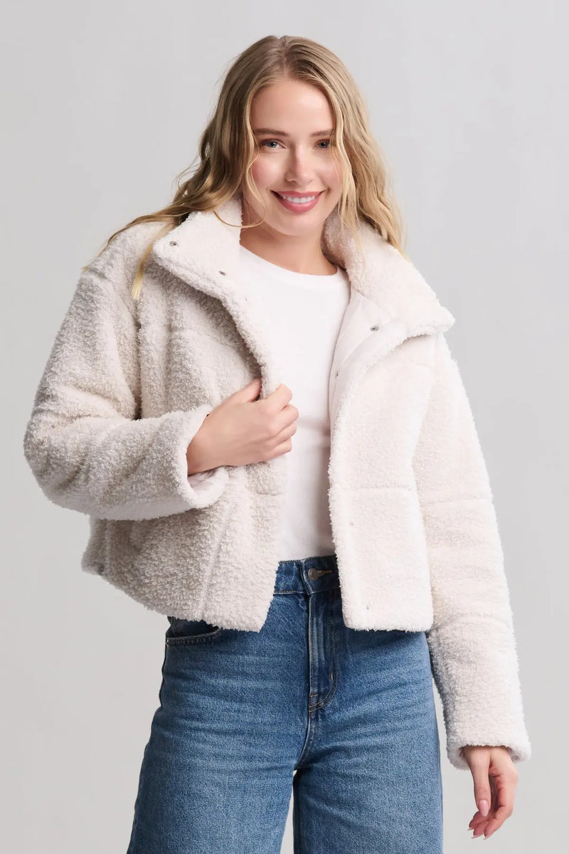 Brushed CozyChic® Puffer Jacket - Sand Dune Barefoot Dreams