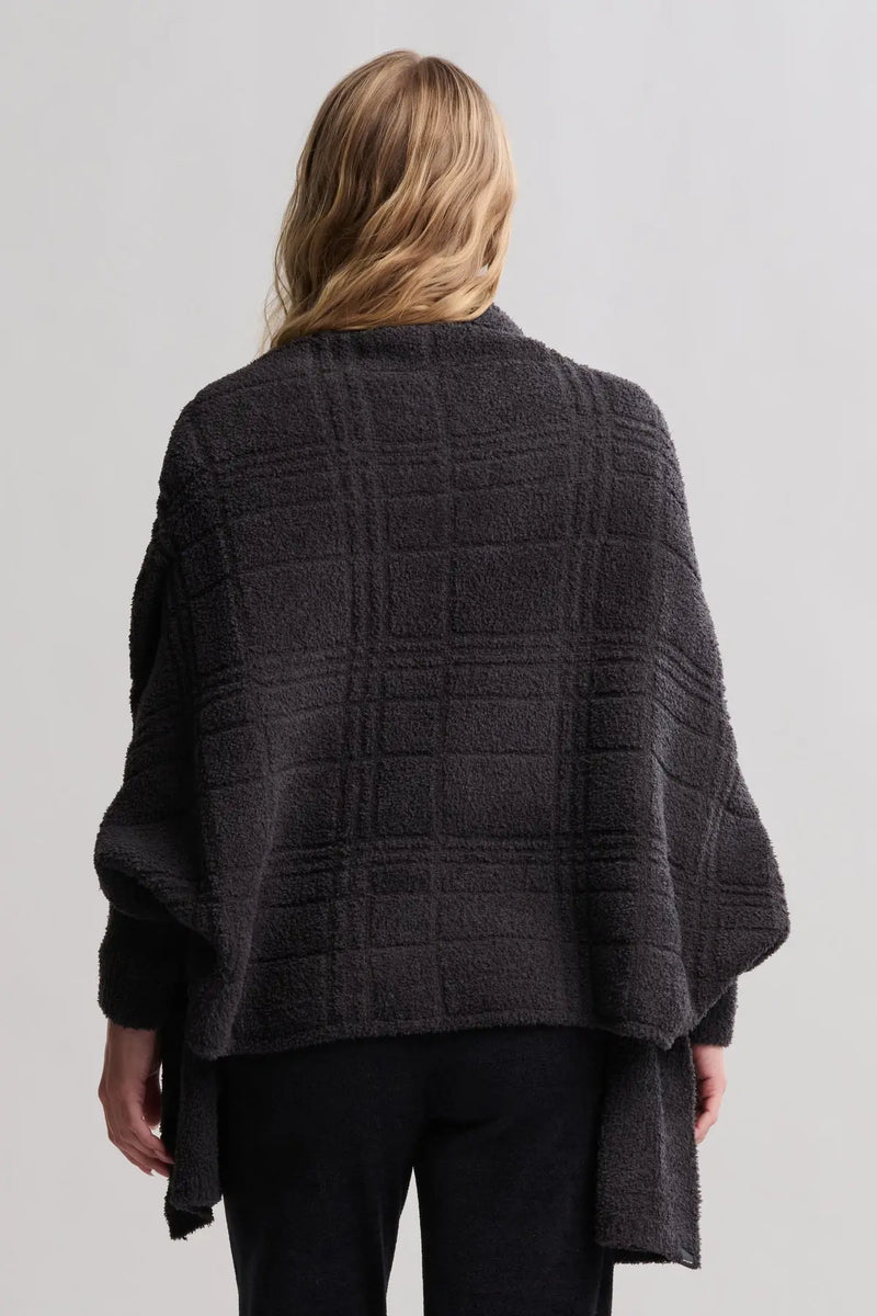 CozyChic® Cotton Tonal Plaid Blanket Wrap Barefoot Dreams