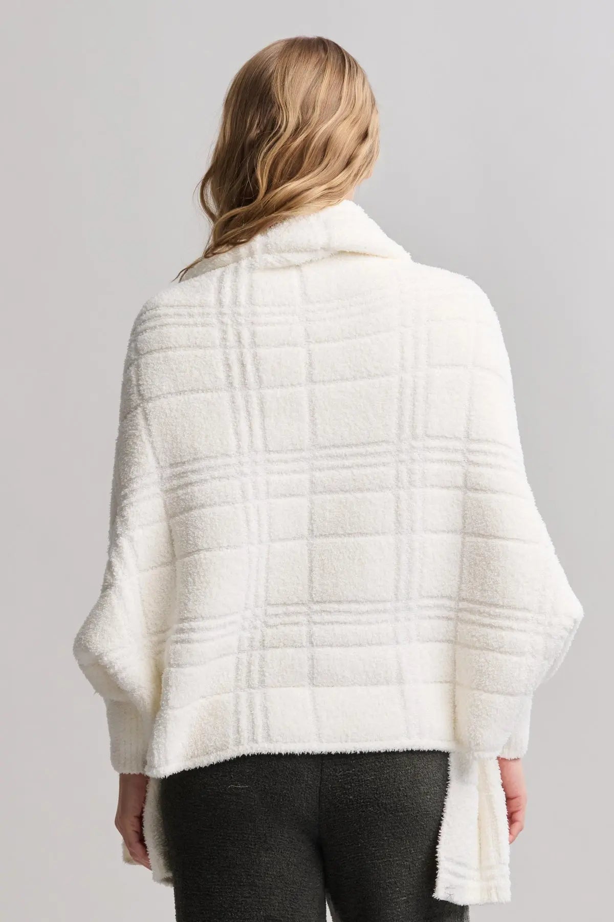 CozyChic® Cotton Tonal Plaid Blanket Wrap Barefoot Dreams