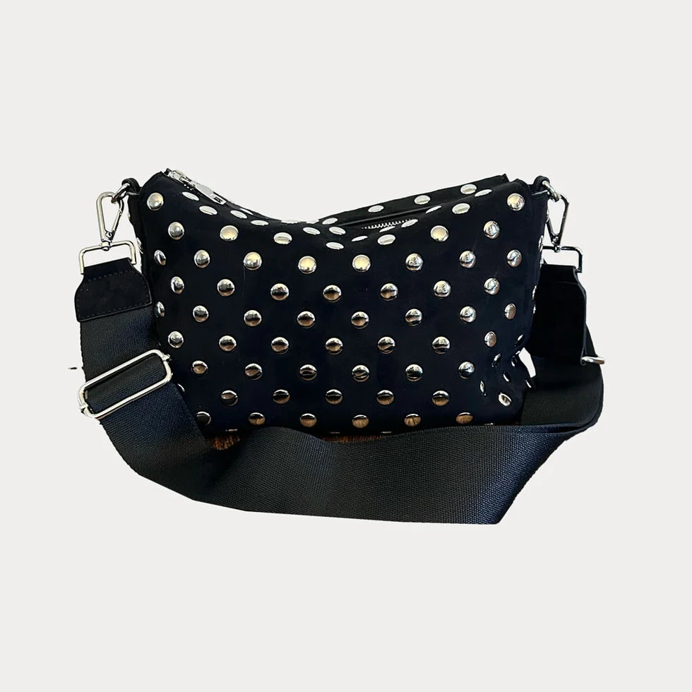 Brook Vegan Suede Studded Crossbody