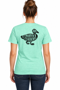 Don't Ruffle My Feathers Tee - Aqua