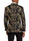 Black and Gold Velvet Sport Coat