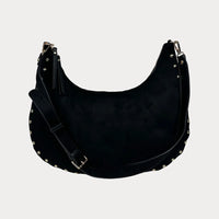 Brie Studded Suede Shoulder Bag