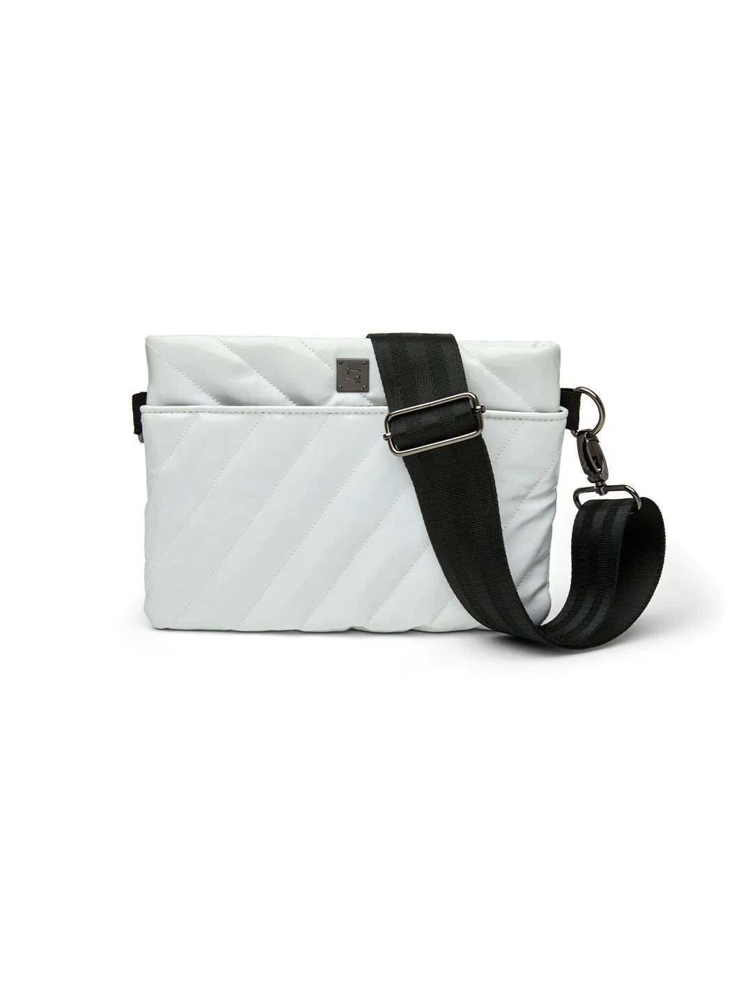 THINK ROYLN DIAGONAL BUM BAG 2.0 White Patent Lansky Bros