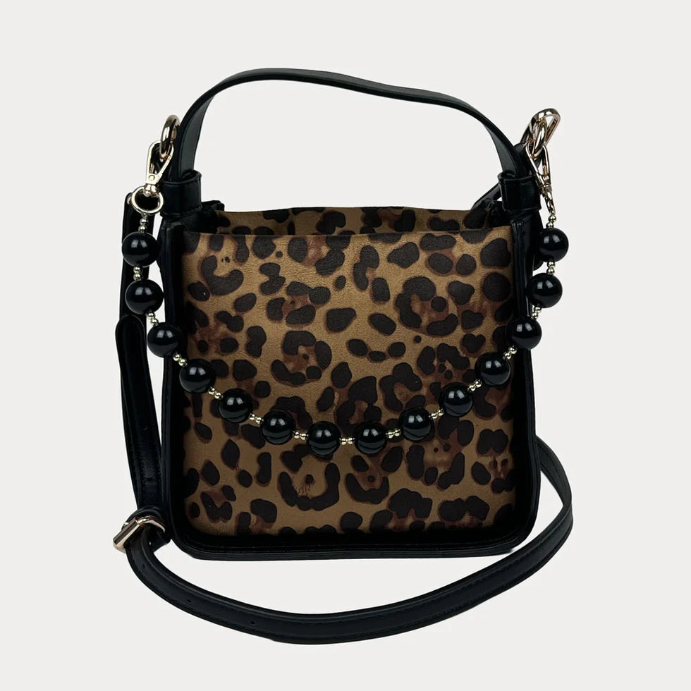 Carley Leopard Suede Crossbody