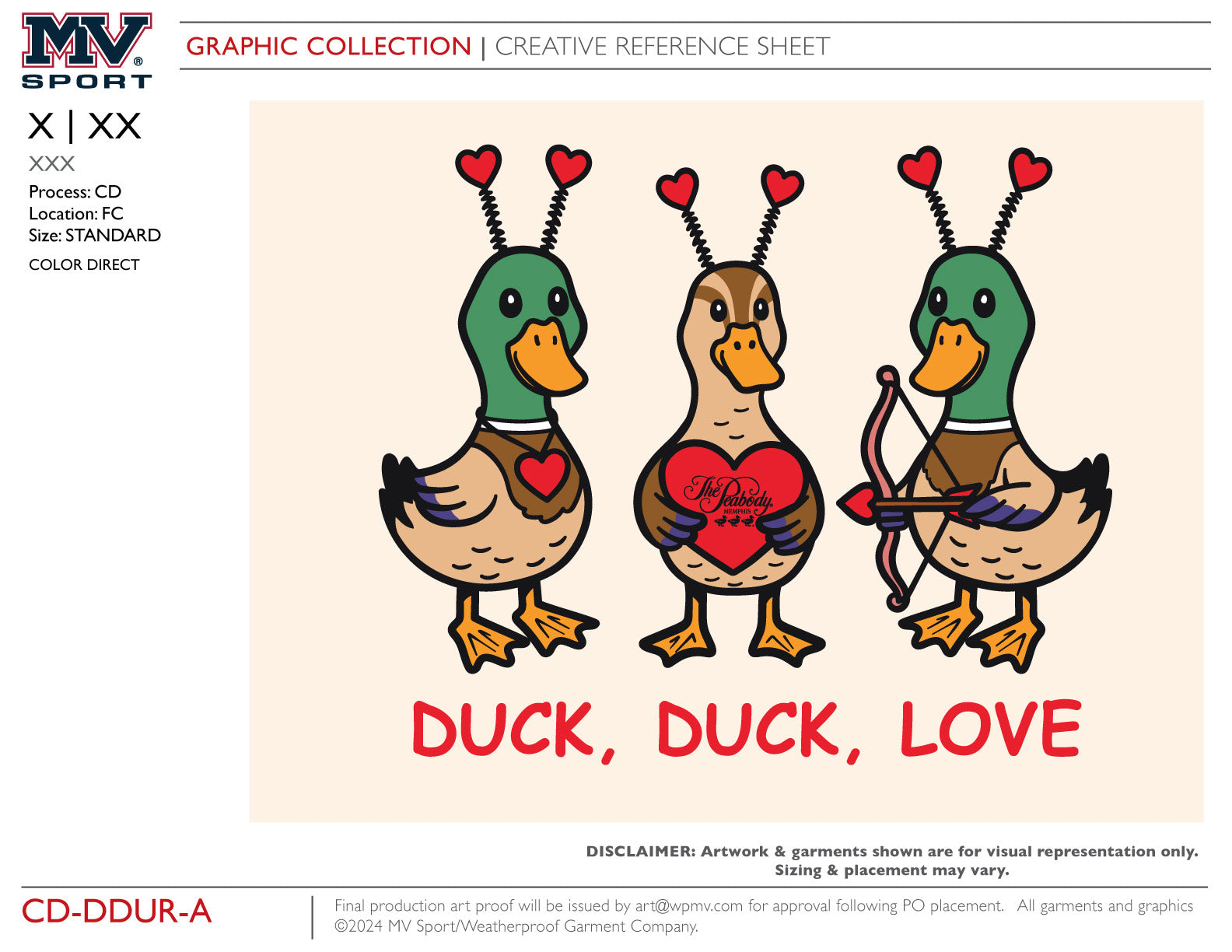 The Peabody Duck, Duck, Love T-Shirt