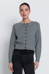 Scarlet Lace Trim Cardigan