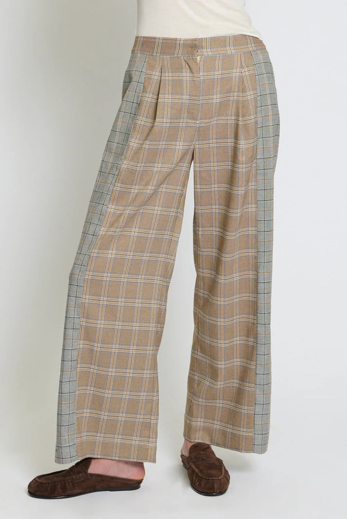 Sienna Mixed Plaid Trouser